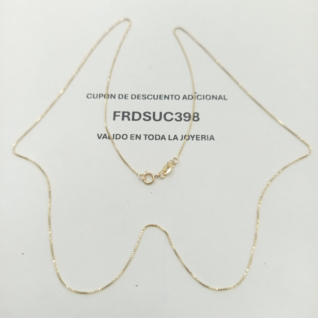CADENA VENECIANO 14K 55 CM 1.7 GR (NUEVO)