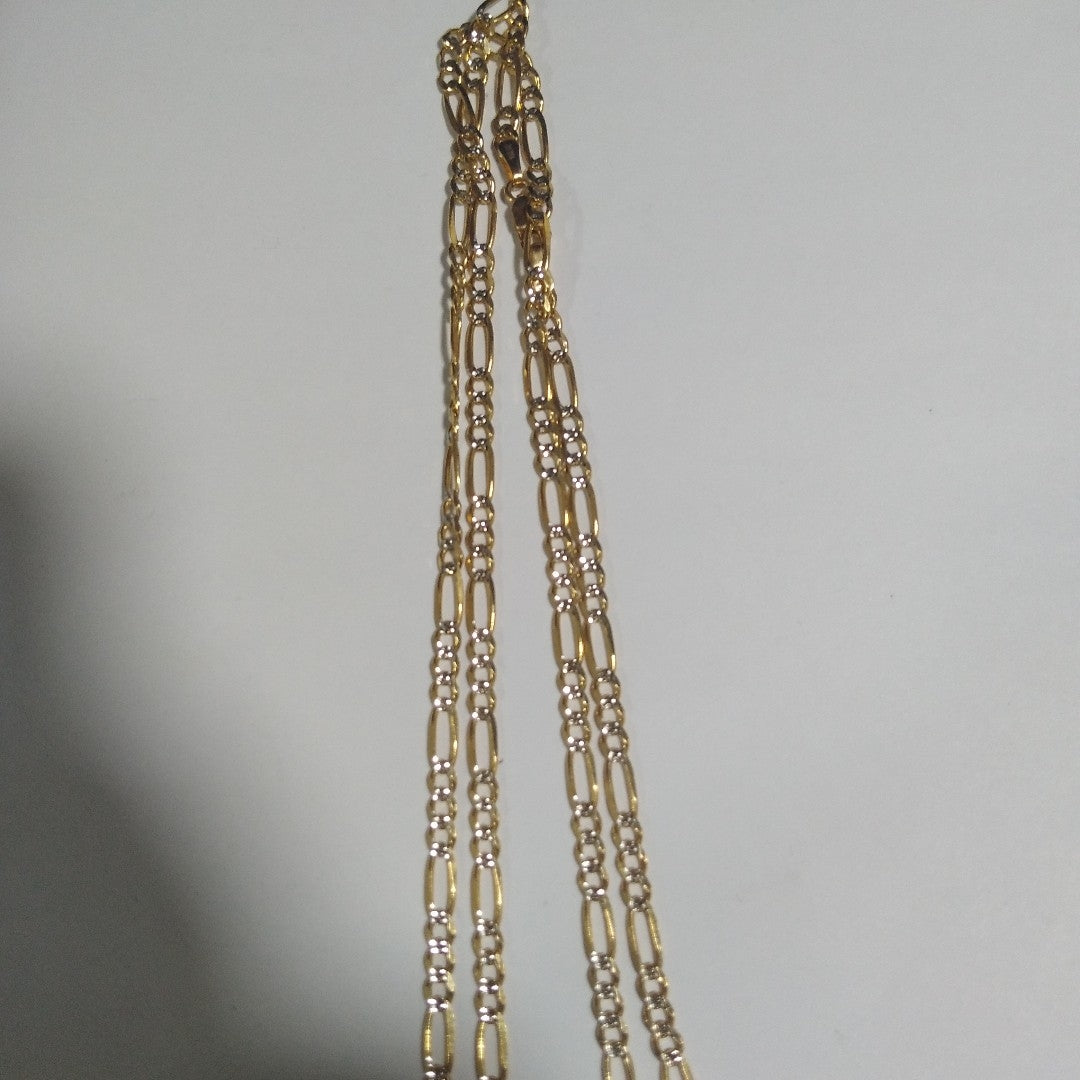 CADENA TEJIDO 3X1 9G 60 CM 14K (NUEVO)