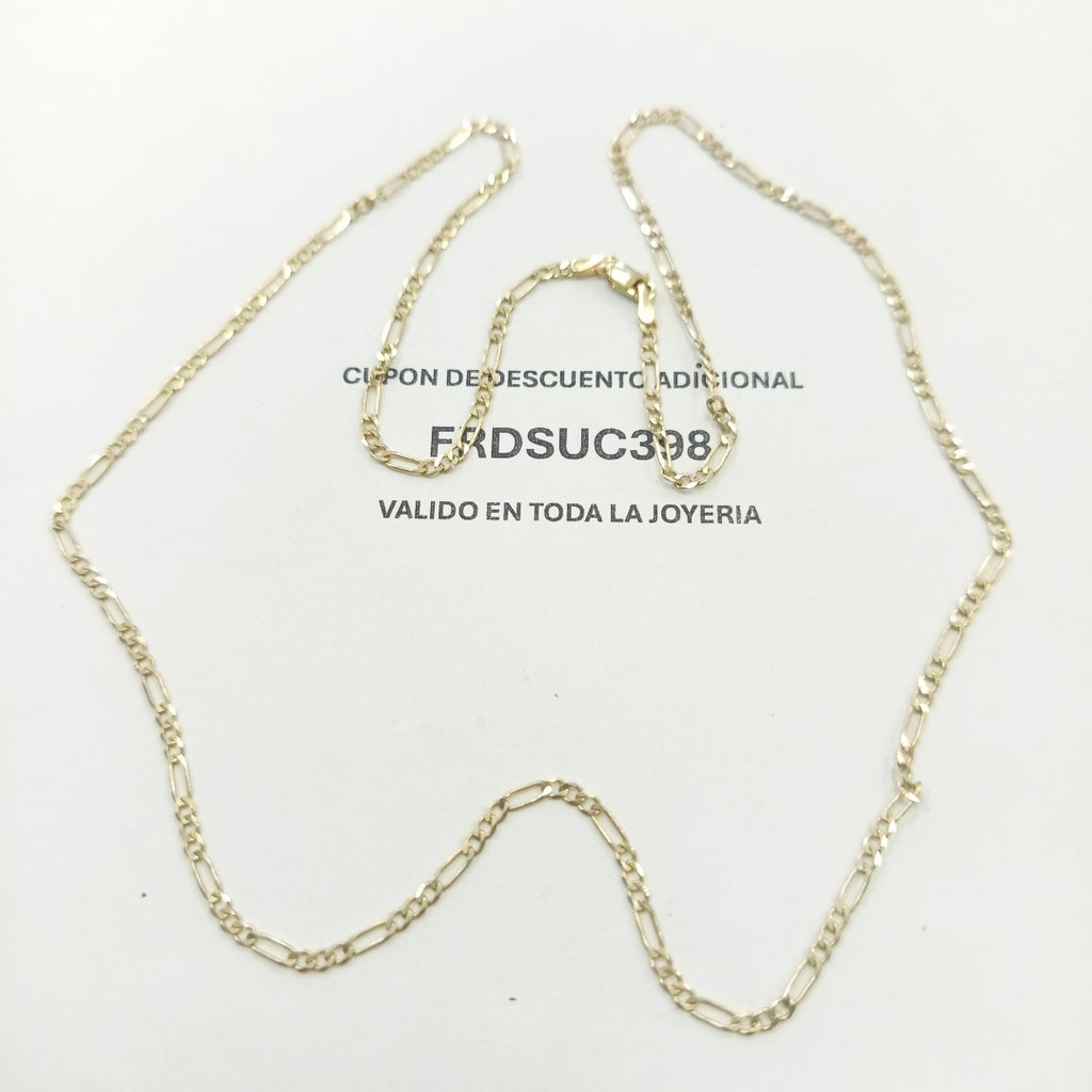 CADENA TEJIDO 3X1 14K 60 CM 5.7 GR (NUEVO)