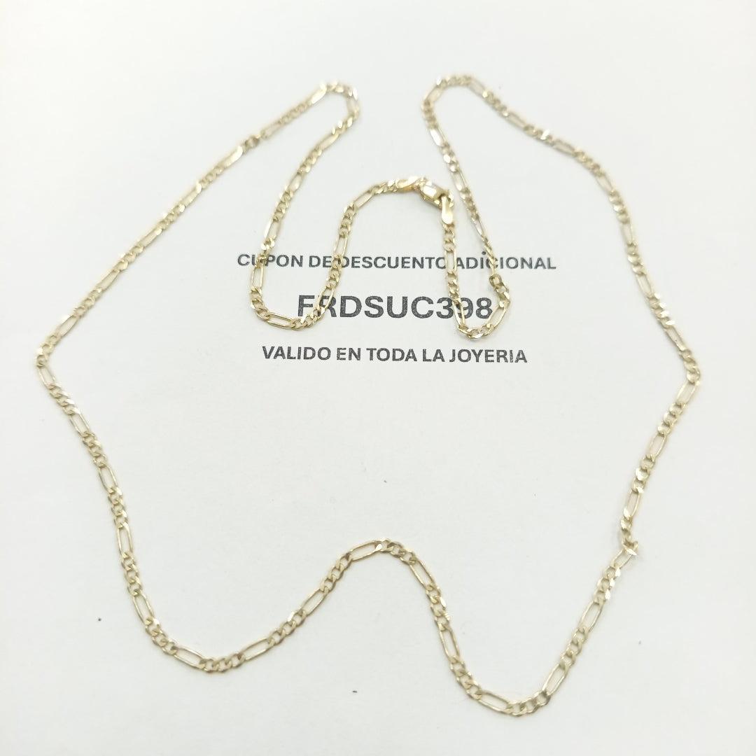 CADENA TEJIDO 3X1 14K 60 CM 5.7 GR (NUEVO)