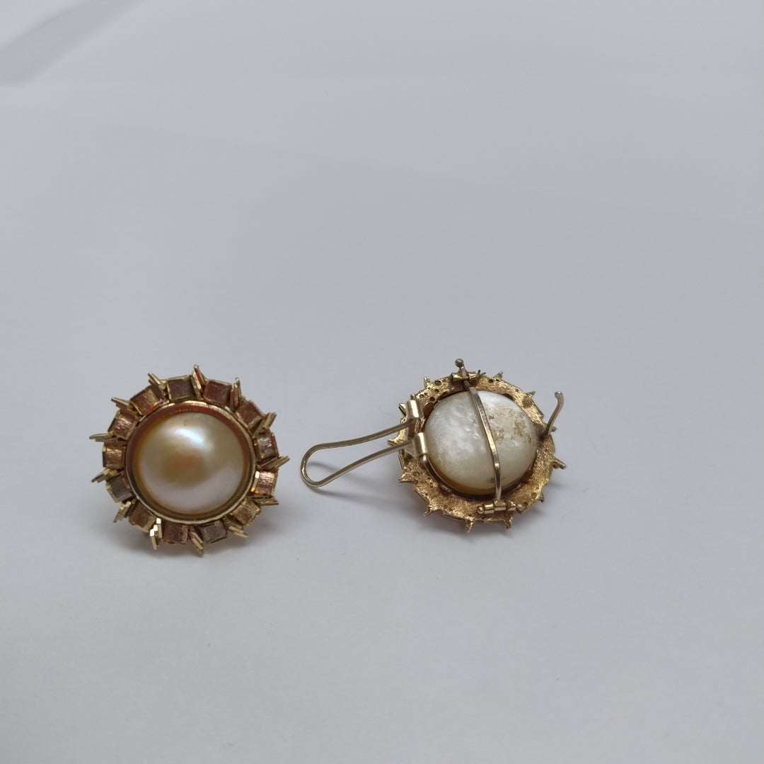 ARETES PAR ORO 14 K 14,20 GRMS (SEMINUEVO)