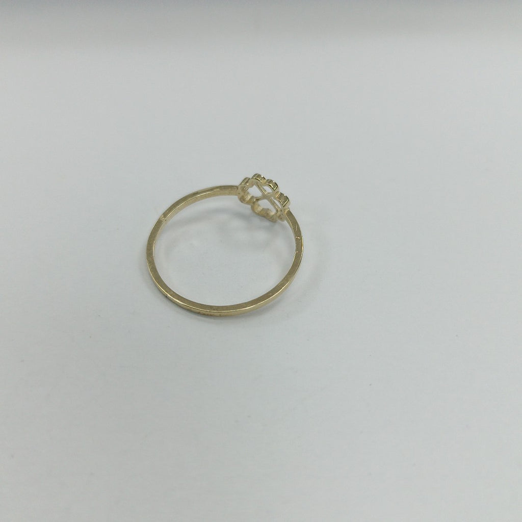 ANILLOS ANILLITO FIG TREBOL 10K TALLA 7 0.8 GR (NUEVO)