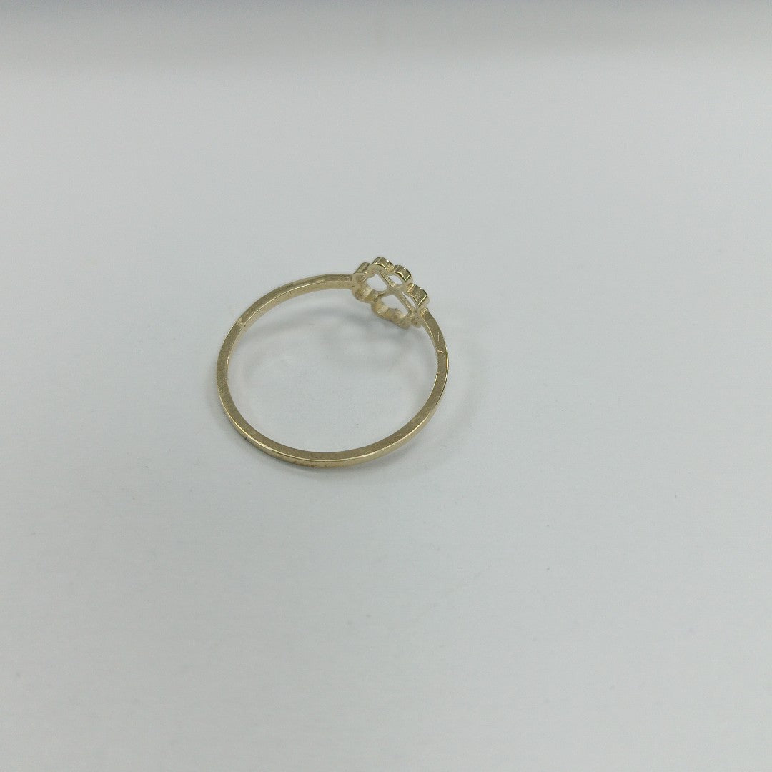 ANILLOS ANILLITO FIG TREBOL 10K TALLA 7 0.8 GR (NUEVO)
