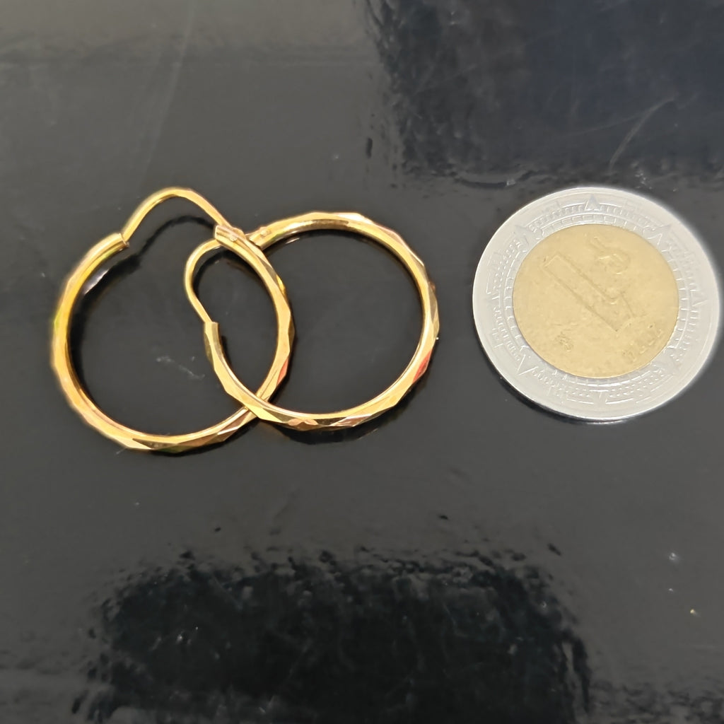 ARETES PAR ORO 10 K 1.6 GRMS (SEMINUEVO)