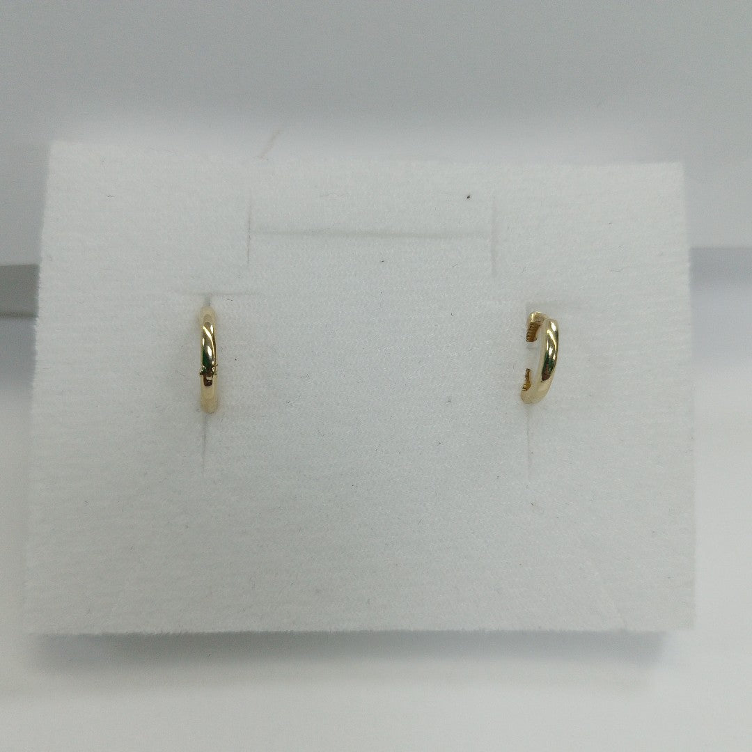ARETES ARRACADAS LISAS 10K 1.1 GR (NUEVO)