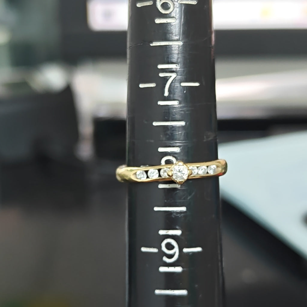 SOLITARIO ORO 14 K 3.5 GRMS (SEMINUEVO)