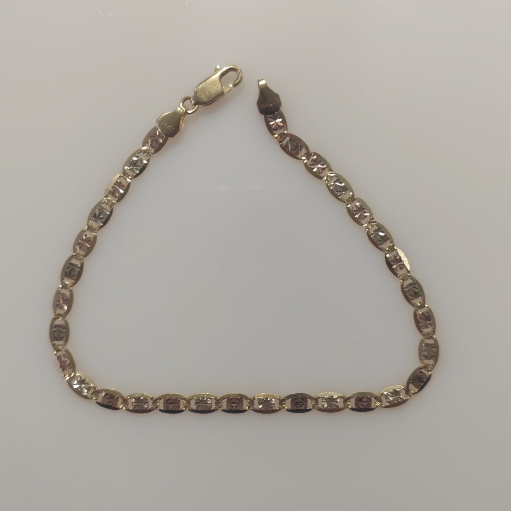 PULSERA ORO, ORO COMBINADO 14 K 4.6 GRMS (SEMINUEVO)