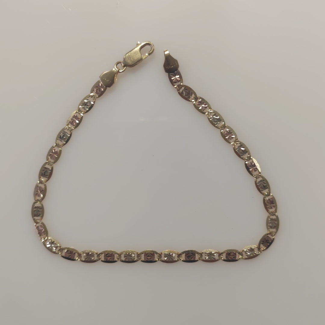 PULSERA ORO, ORO COMBINADO 14 K 4.6 GRMS (SEMINUEVO)
