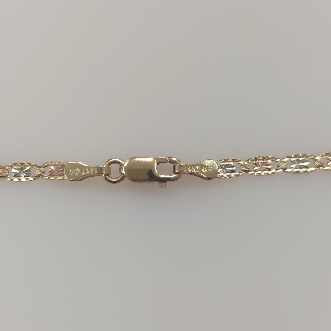 CADENA ORO, ORO COMBINADO 14 K 4.4 GRMS (SEMINUEVO)