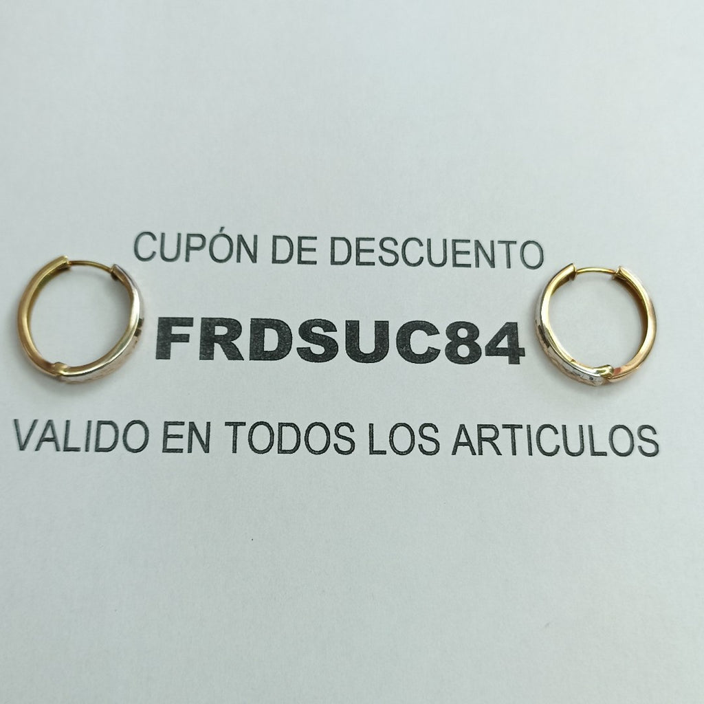 ARRACADAS PAR ORO 10 K 1.5 GRMS (SEMINUEVO)
