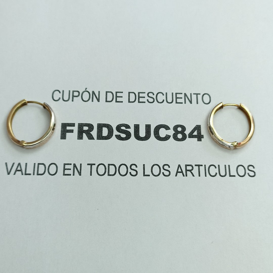 ARRACADAS PAR ORO 10 K 1.5 GRMS (SEMINUEVO)