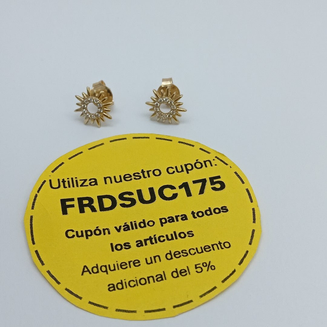 BROQUELES ORO 10K 1.3 (NUEVO)