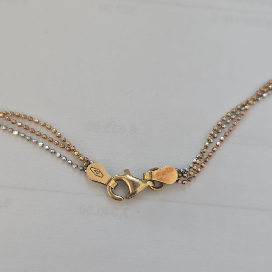 GARGANTILLA ORO COMBINADO 10 K 6,80 GRMS (SEMINUEVO)