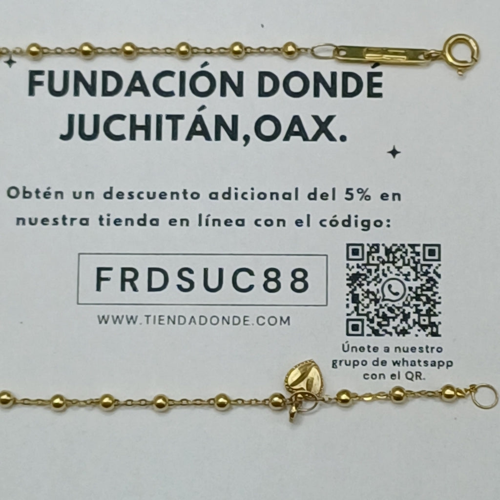PULSERA ORO 14 K 1.4 GRMS (SEMINUEVO)