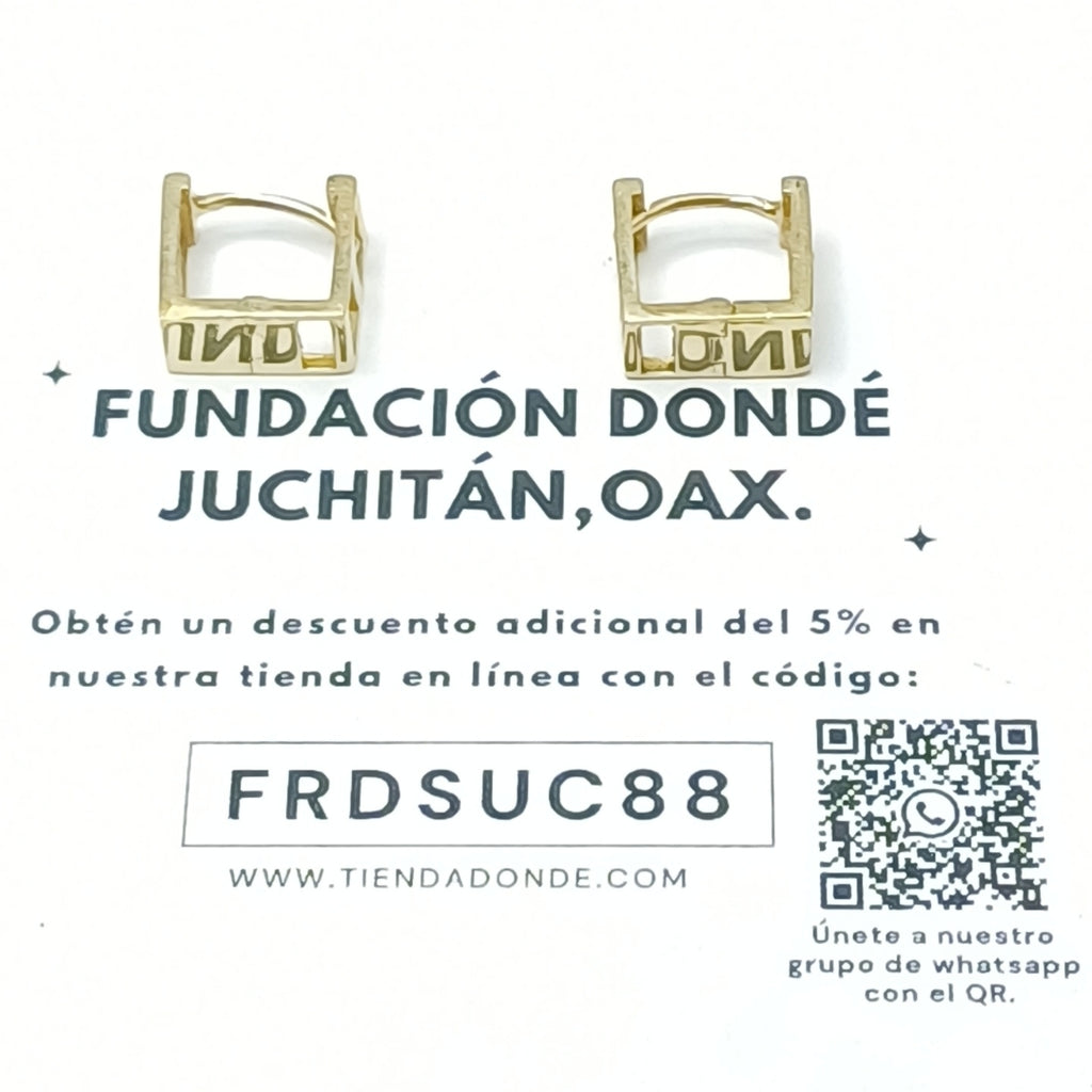 ARETES PAR ORO 10 K 1.7 GRMS (SEMINUEVO)