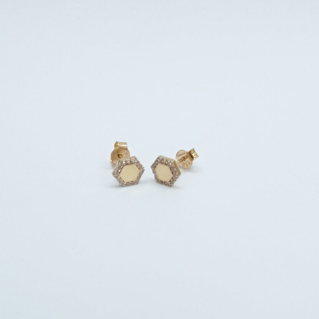 BROQUELES ORO 14K 1.5 (NUEVO)