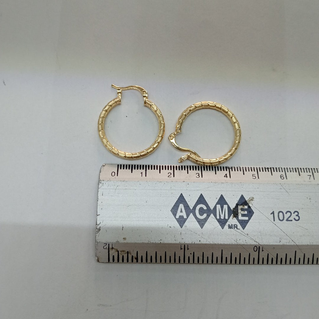 ARETES ARRACADAS LABRADAS 14K 3.3 GR (NUEVO)