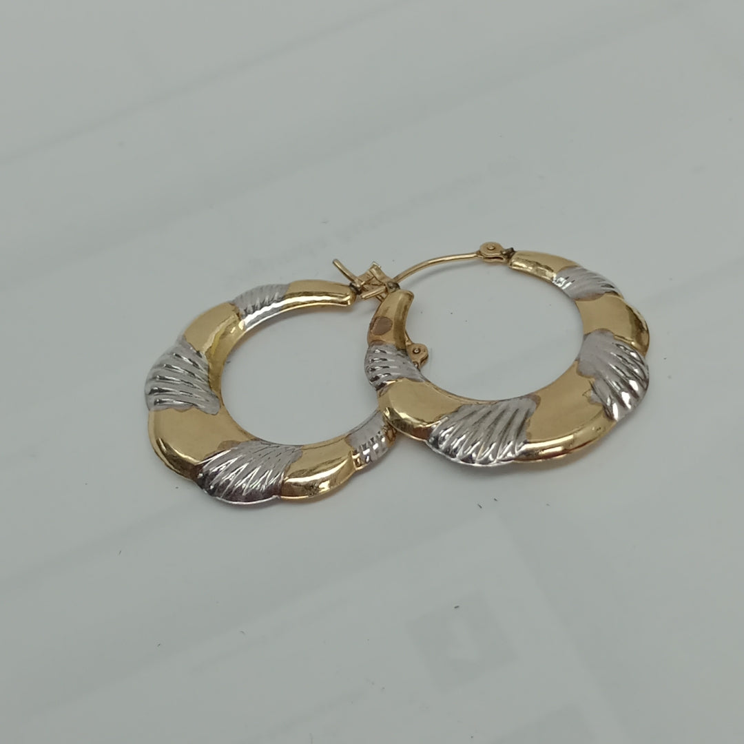 ARRACADAS PAR ORO 14 K 1.4 GRMS (SEMINUEVO)