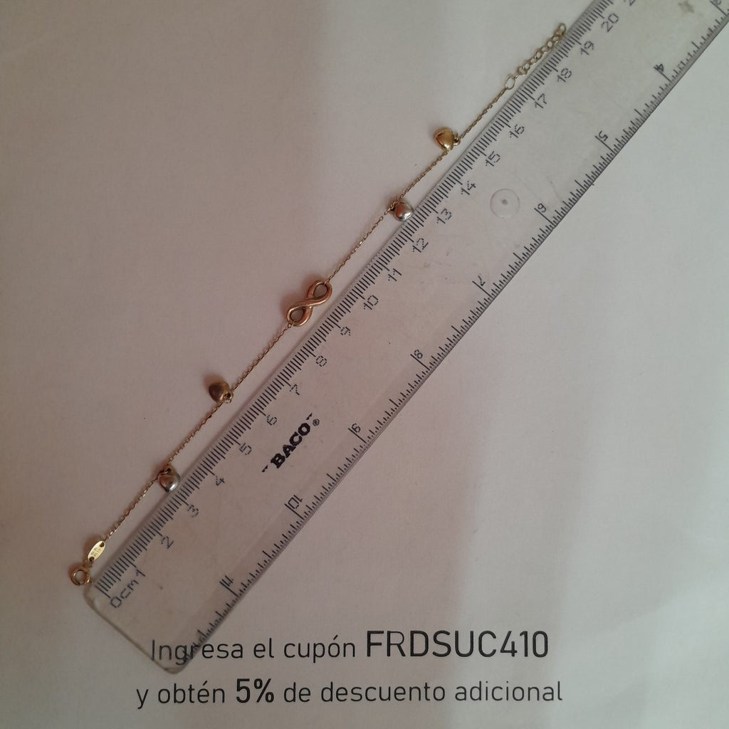 PULSERA ORO COMBINADO 10 K 2,00 GRMS (SEMINUEVO)