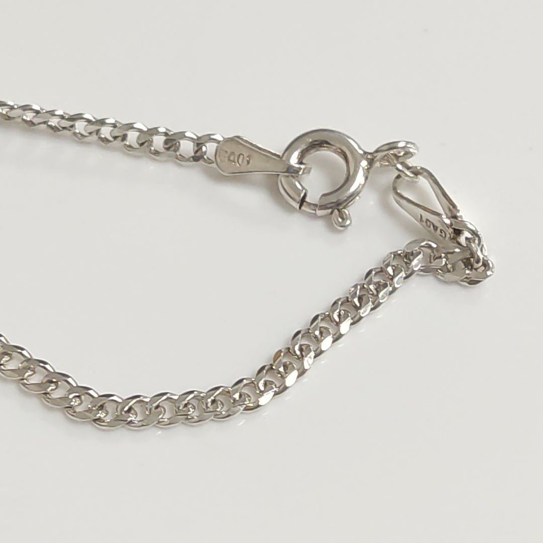 CADENA TEJIDO BARBADO PLATA .925 55 CM 5.3 GR (NUEVO)