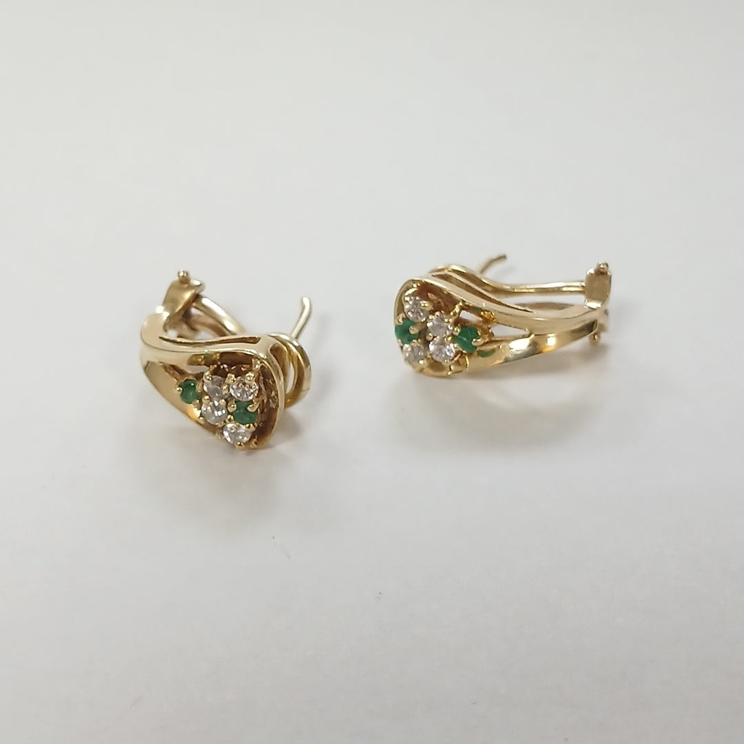 ARETES PAR ORO 14 K 5.2 GRMS (SEMINUEVO)