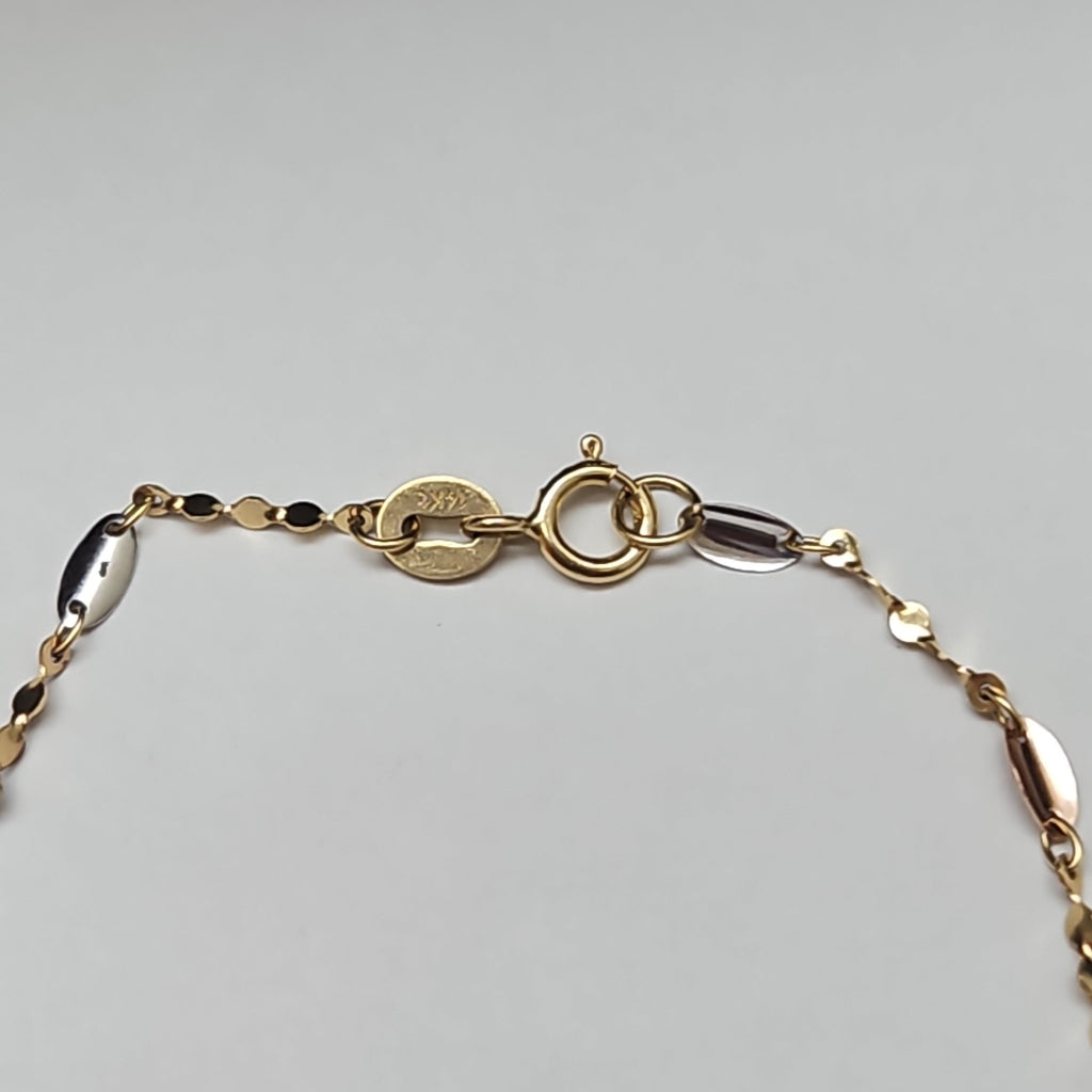 PULSERA ORO,ORO COMBINADO 14 K 1,10 GRMS (SEMINUEVO)