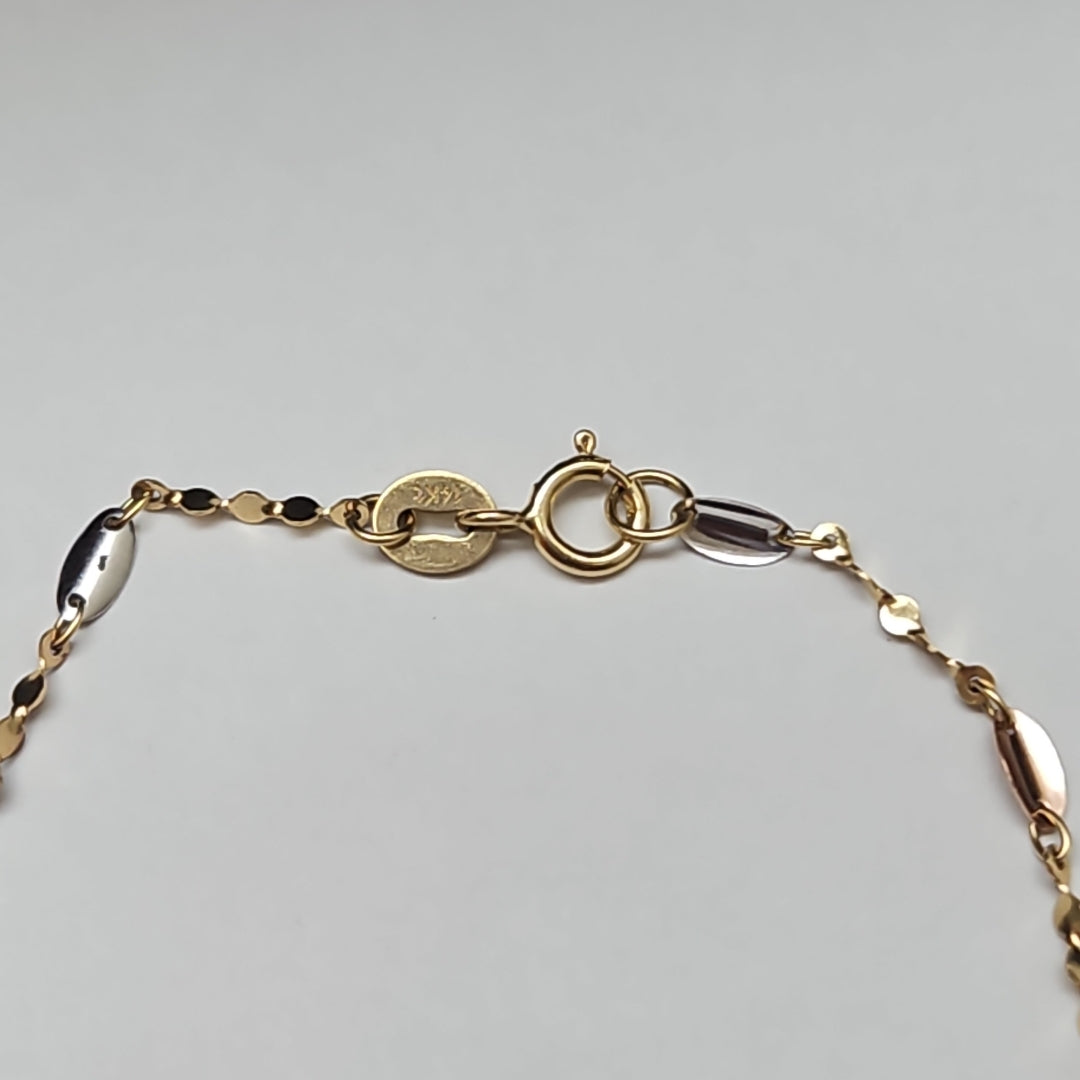 PULSERA ORO,ORO COMBINADO 14 K 1,10 GRMS (SEMINUEVO)