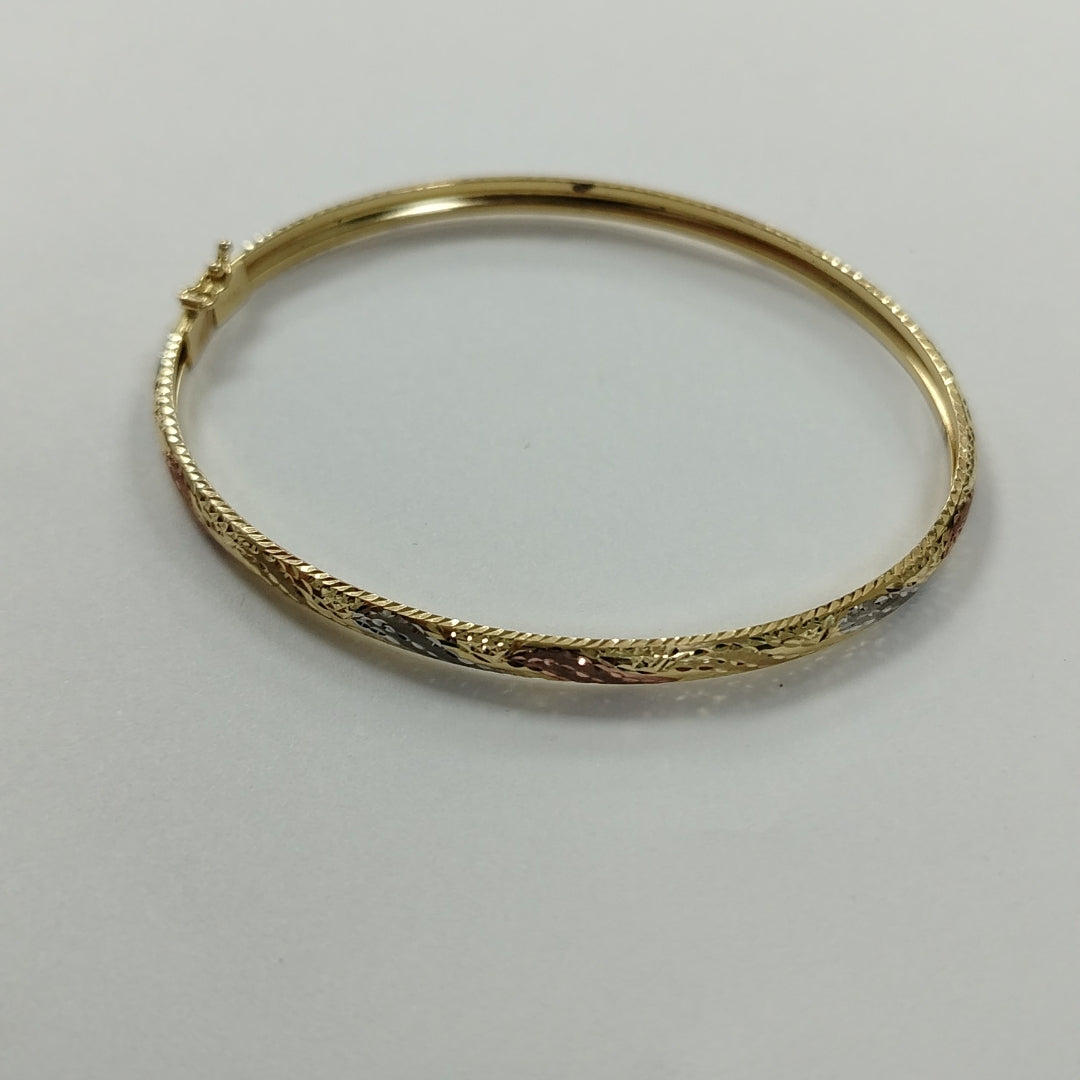 PULSERA RIGIDA ORO 14 K 3.3 GRMS (SEMINUEVO)
