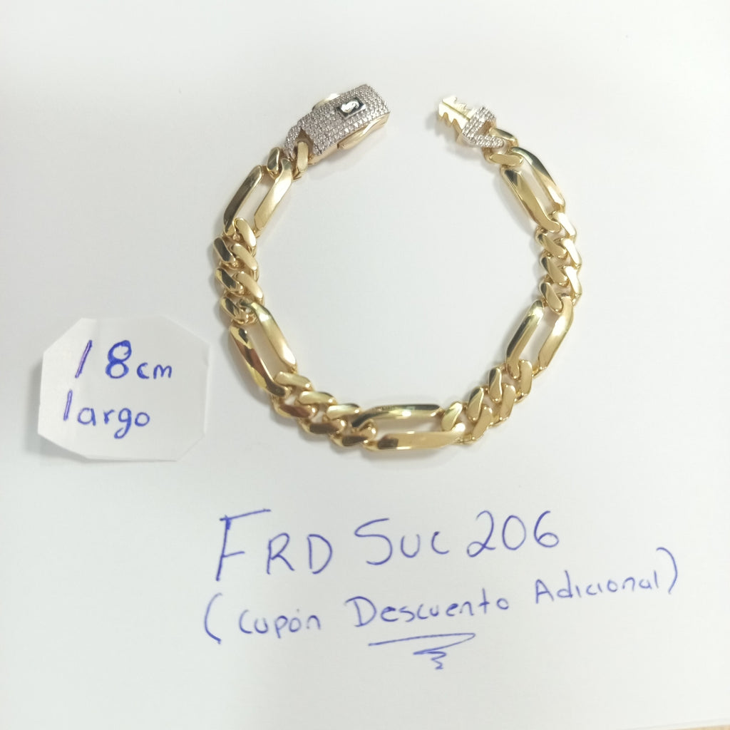 PULSERA MONACO ORO 14K 9.9 (NUEVO)