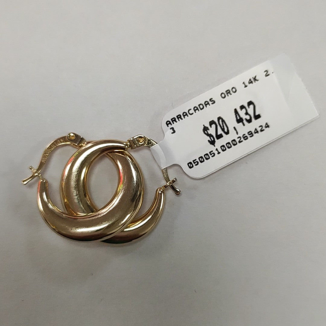 ARRACADAS ORO 14K 2.3 (NUEVO)