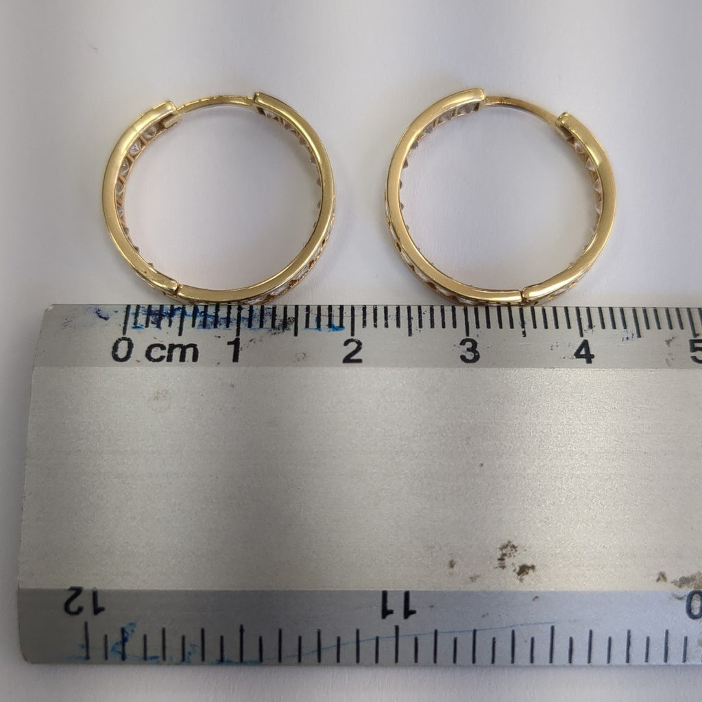 ARRACADAS PAR ORO 14 K 3.2 GRMS (SEMINUEVO)
