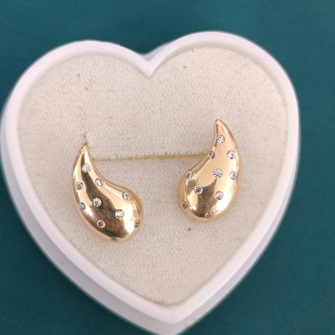 BROQUELES ORO 14K 2 (NUEVO)