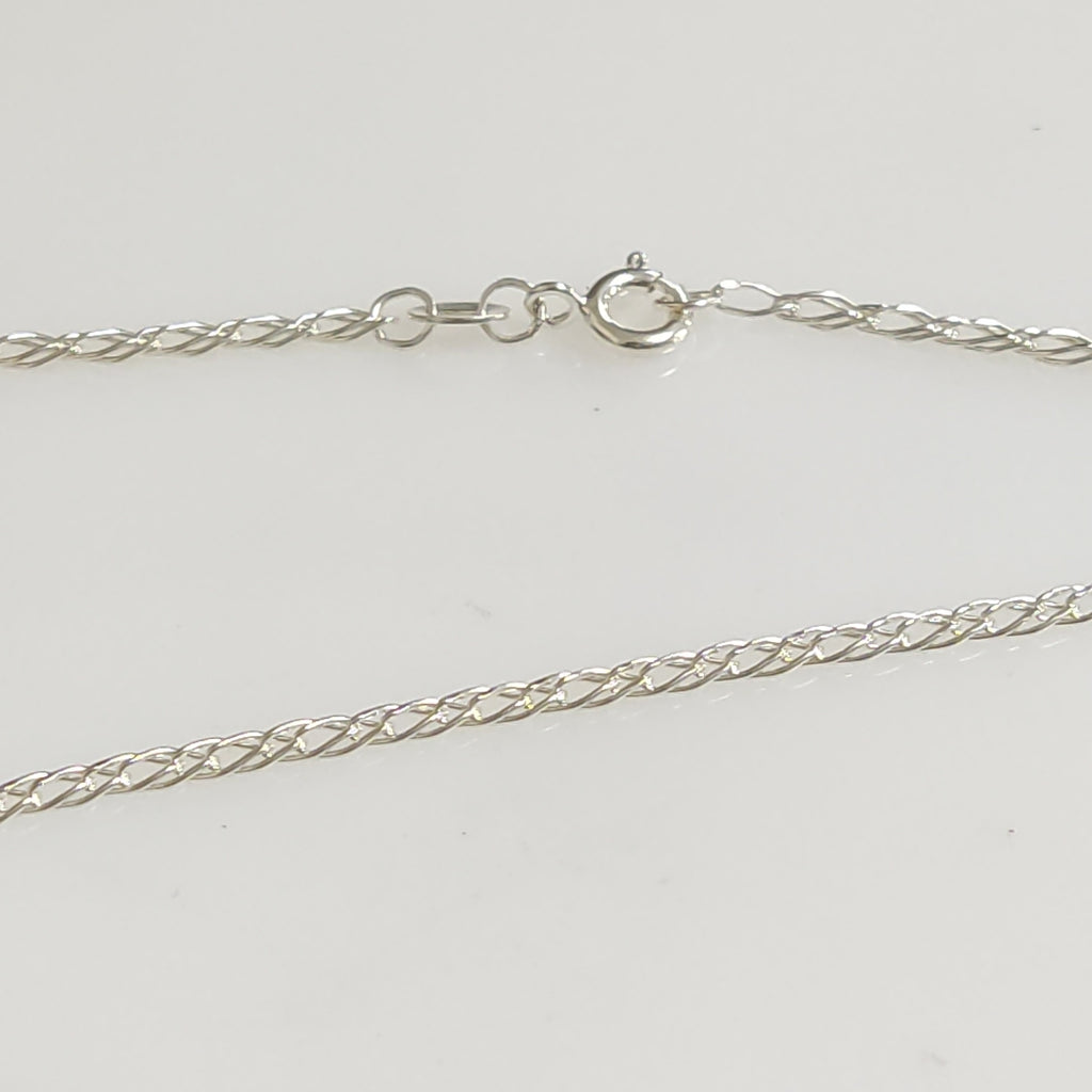 CADENA TEJIDO ESLABONES PLATA .925 50 CM 3.5 GR (NUEVO)
