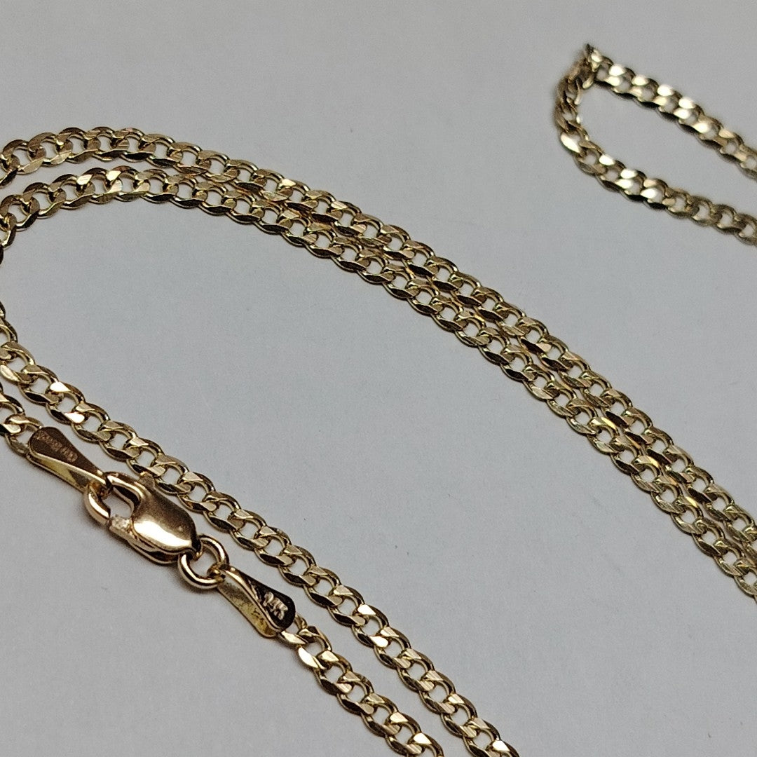 CADENA BARBADA 14K 60 CM 5.9 GR (NUEVO)