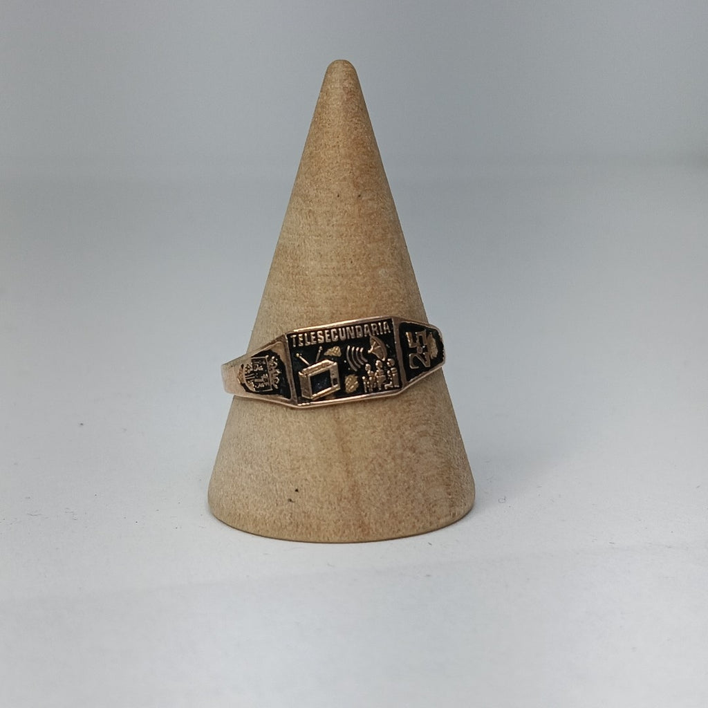 ANILLO DE GRADUACIÓN ORO 8 K 1 GRMS (SEMINUEVO)