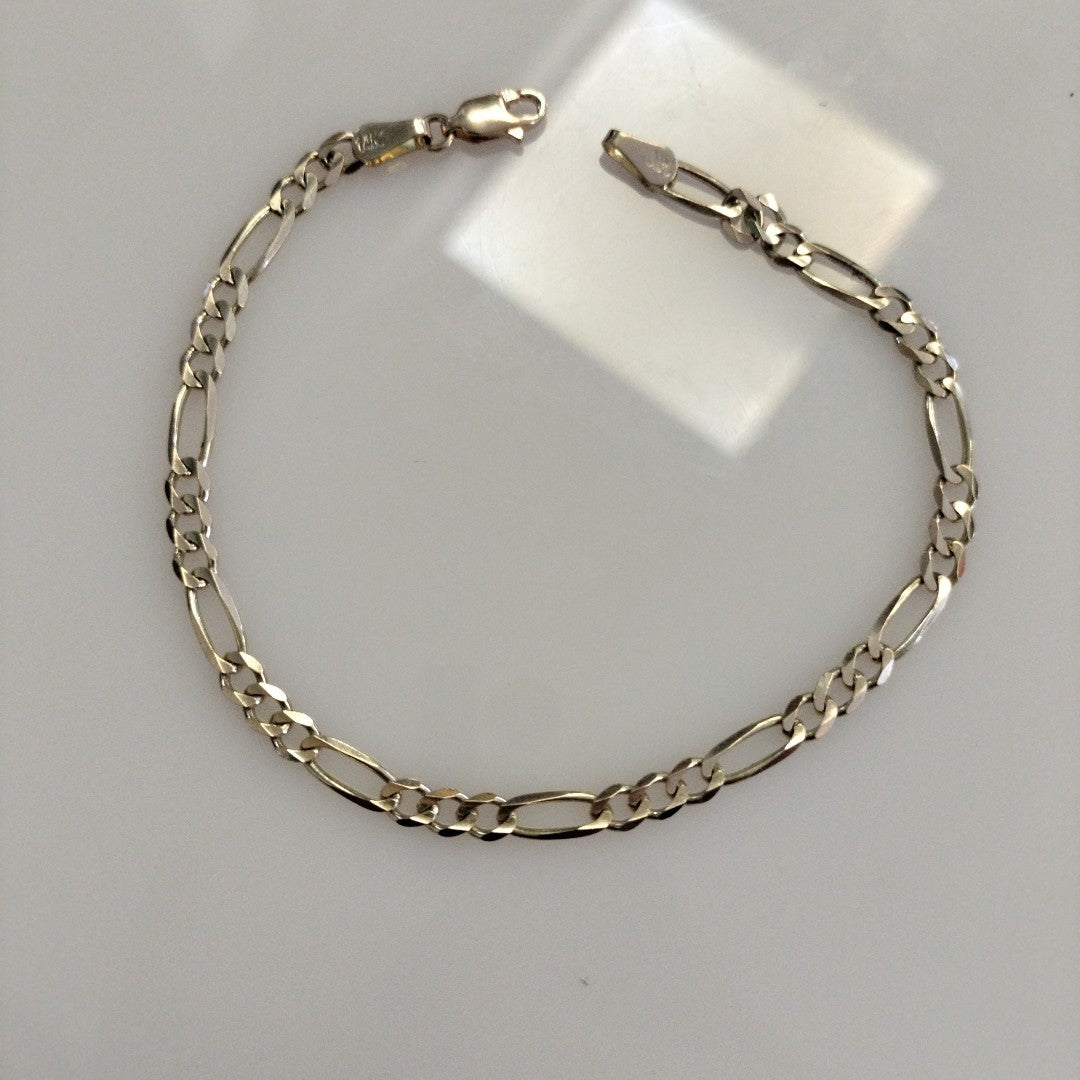 PULSERA TEJIDO 3X1 4.9G 21 CM 14K (NUEVO)