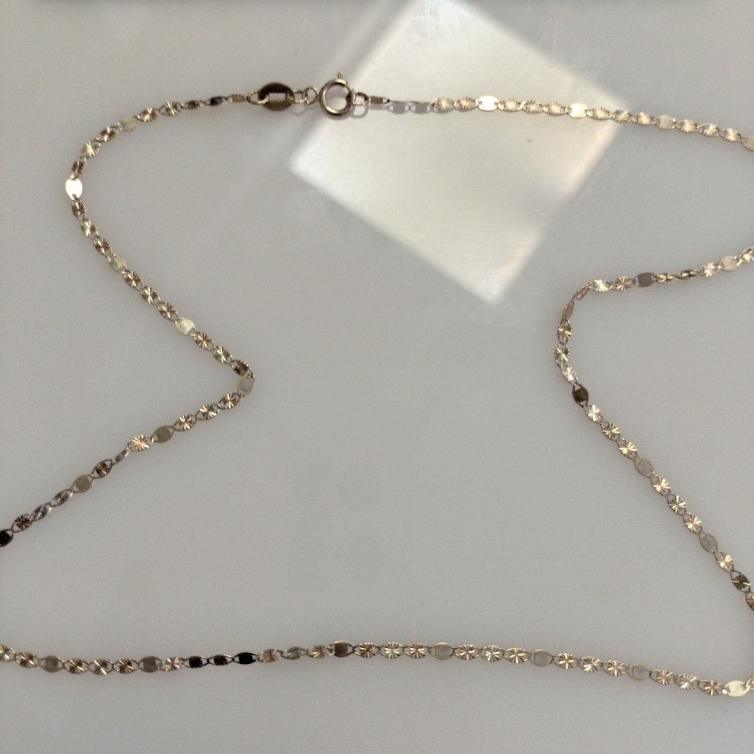 CADENAS TEJIDO GUCHI ORO 10K 40 A 45 CM 1.4 GR (NUEVO)