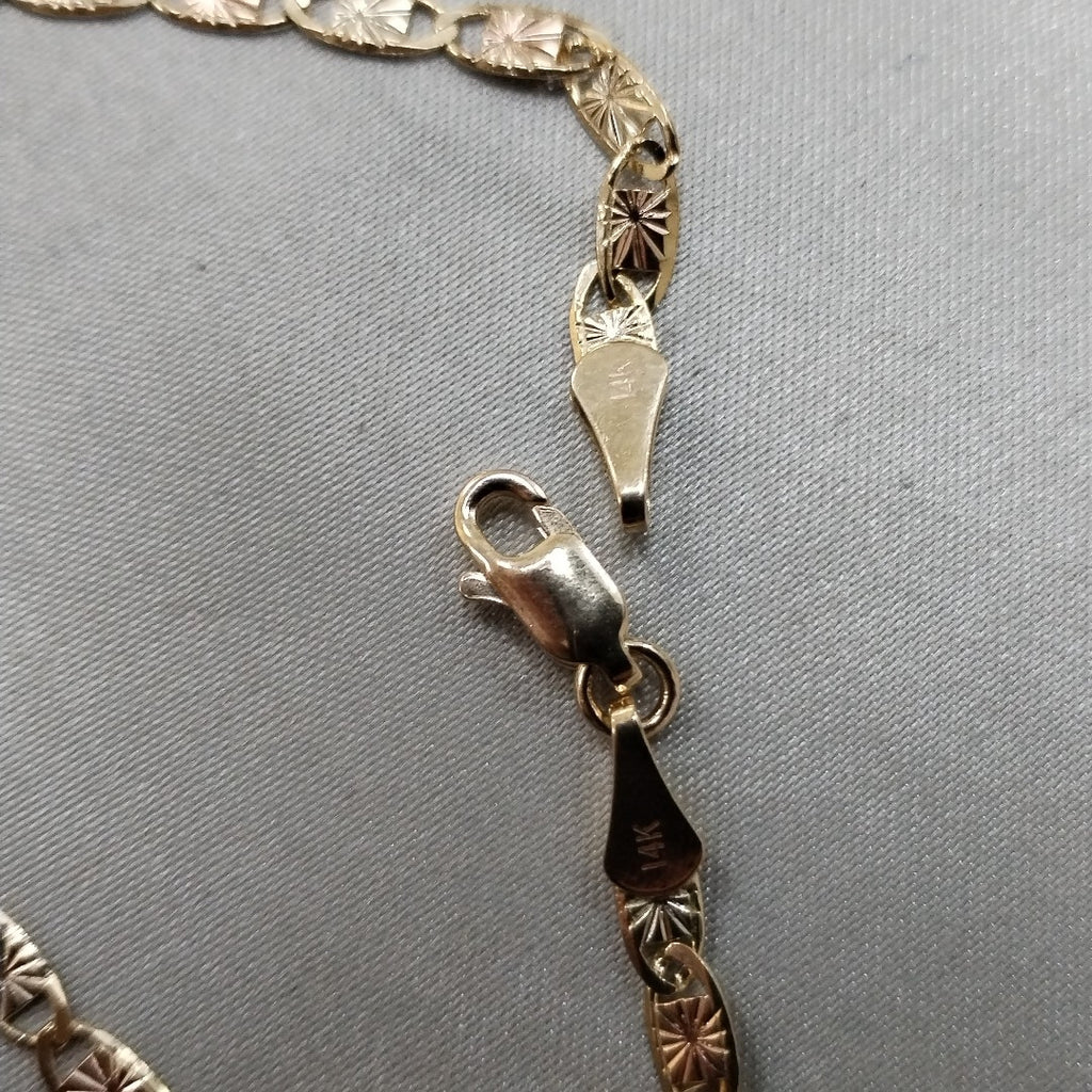 PULSERA GUCHI 14K 18 CM 3 GR (NUEVO)