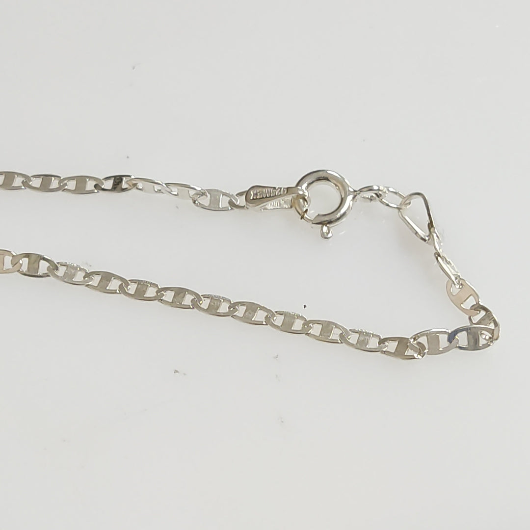 CADENA TEJIDO ESPEJO PLATA .925 60 CM 4.3 GR (NUEVO)