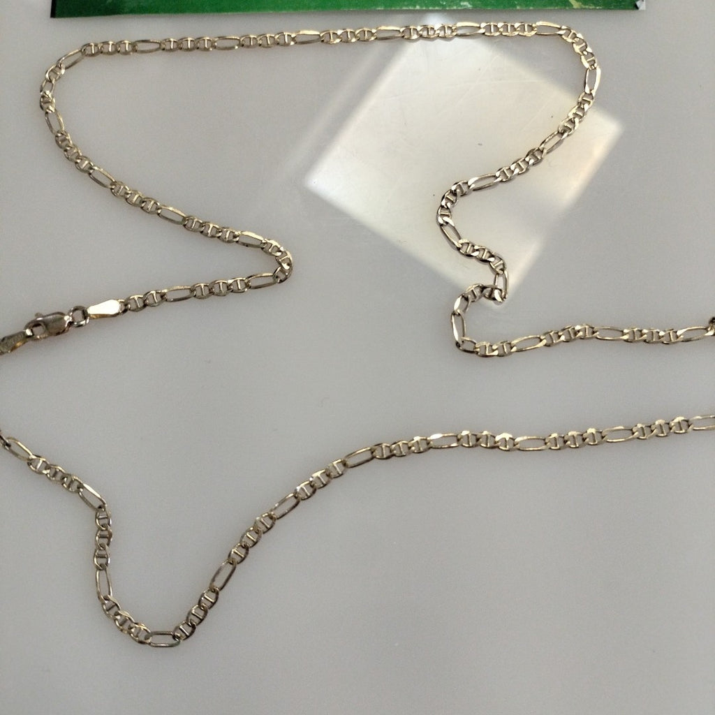 CADENAS TEJIDO FIGARO GUCHI ORO 10K 55 CM 4.9 GR (NUEVO)