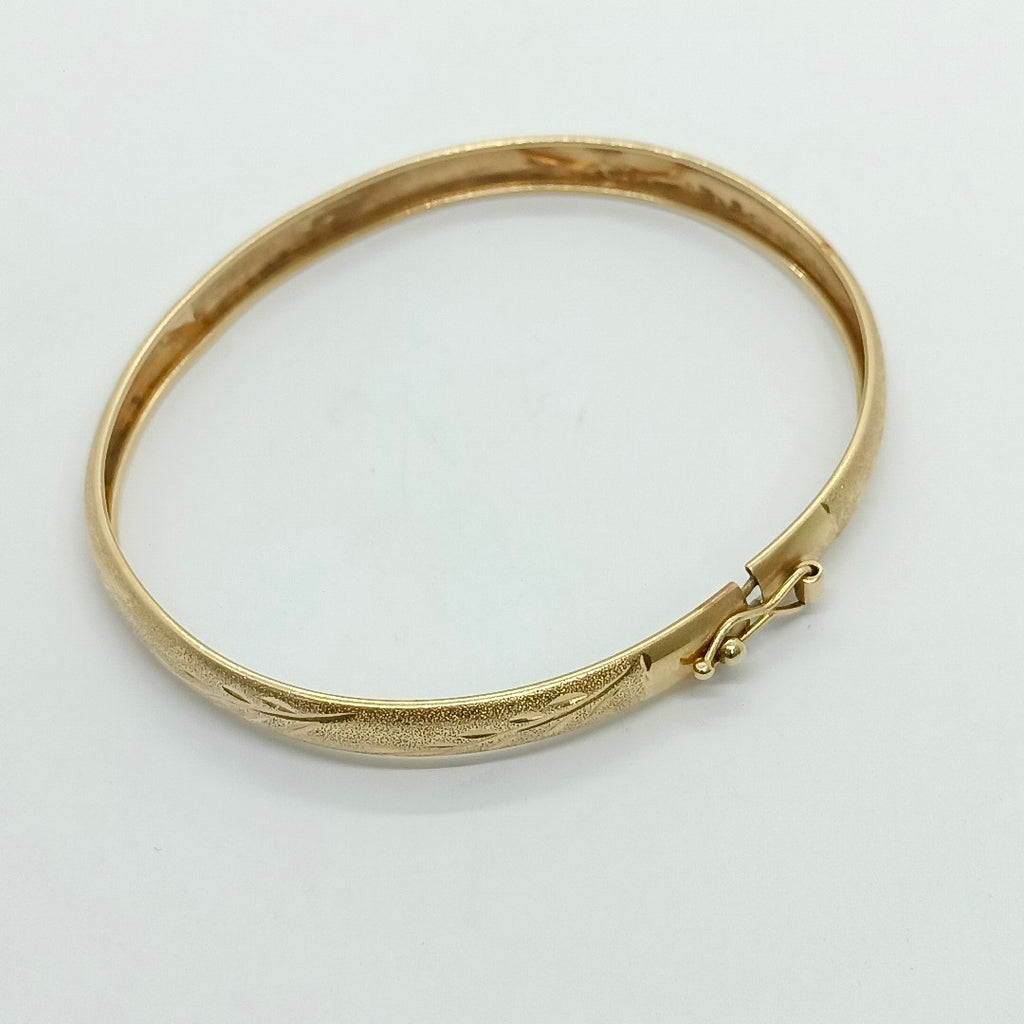 PULSERA RIGIDA ORO 14 K 5,10 GRMS (SEMINUEVO)