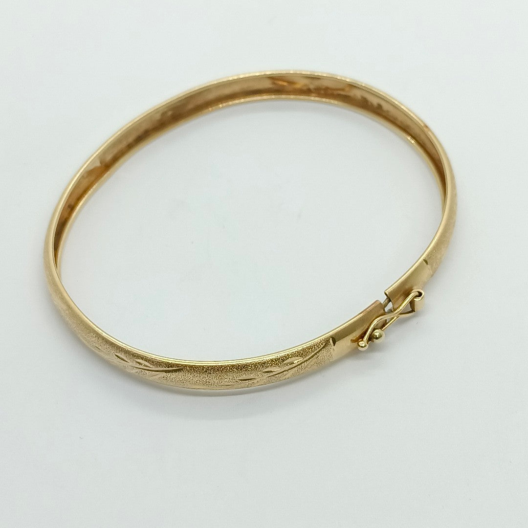 PULSERA RIGIDA ORO 14 K 5,10 GRMS (SEMINUEVO)