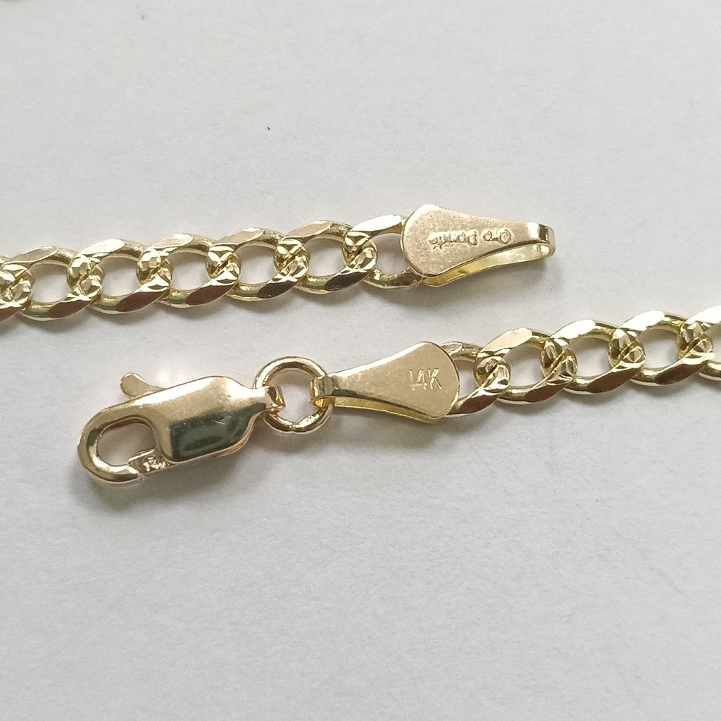 PULSERAS BARBADA ORO 14K 21 CM 5.3 GR (NUEVO)