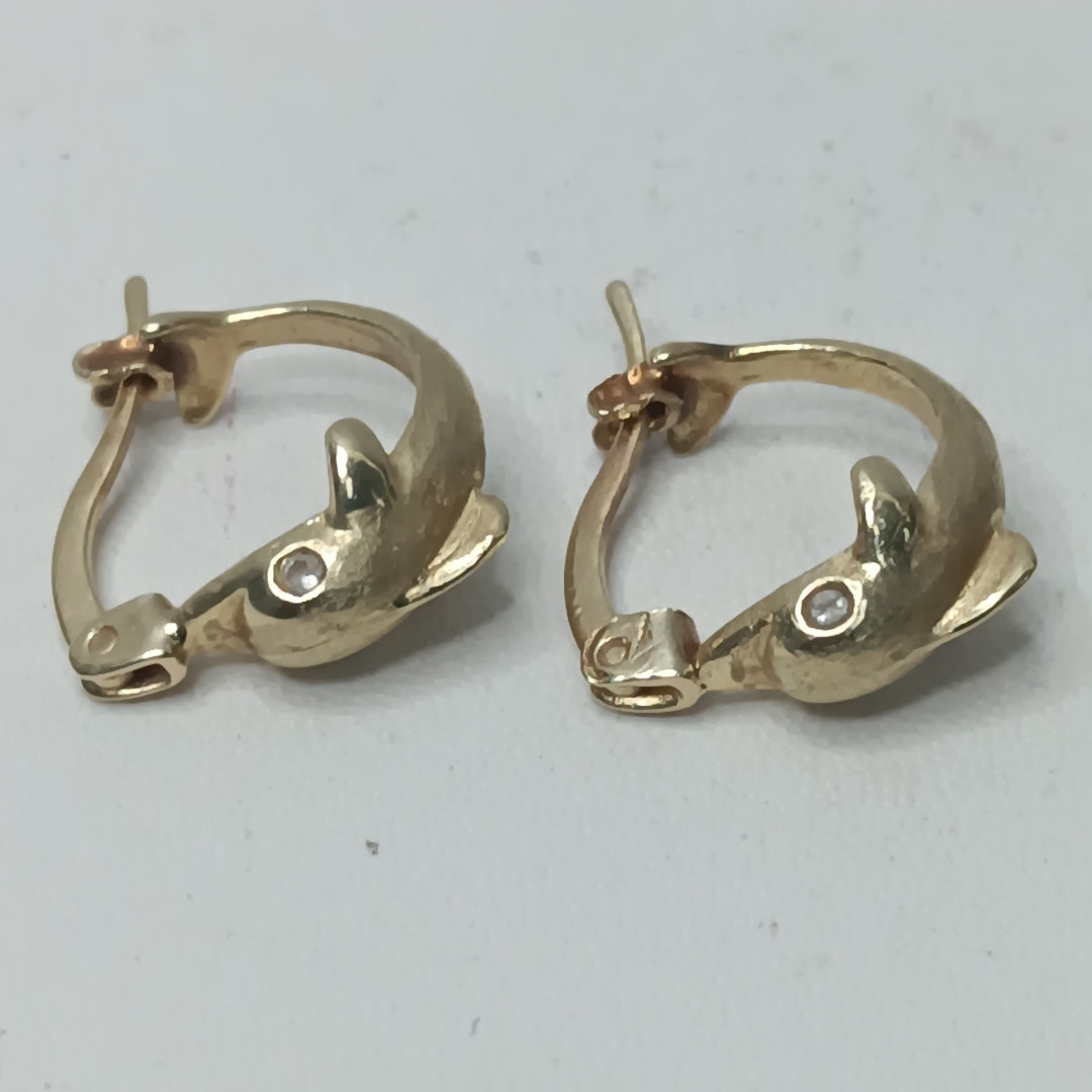 ARETES PAR ORO 14 K 2,90 GRMS (SEMINUEVO)