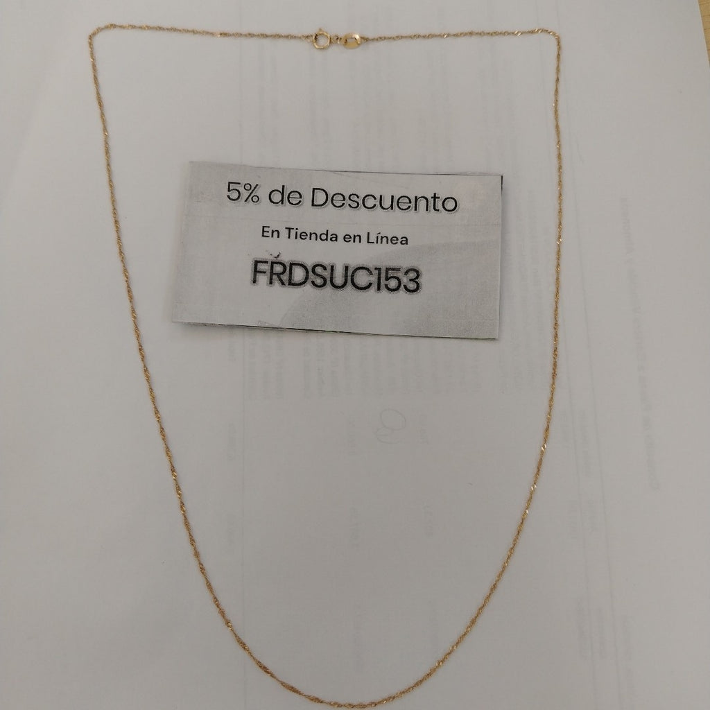 CADENA ORO 10 K 1.1 GRMS (SEMINUEVO)