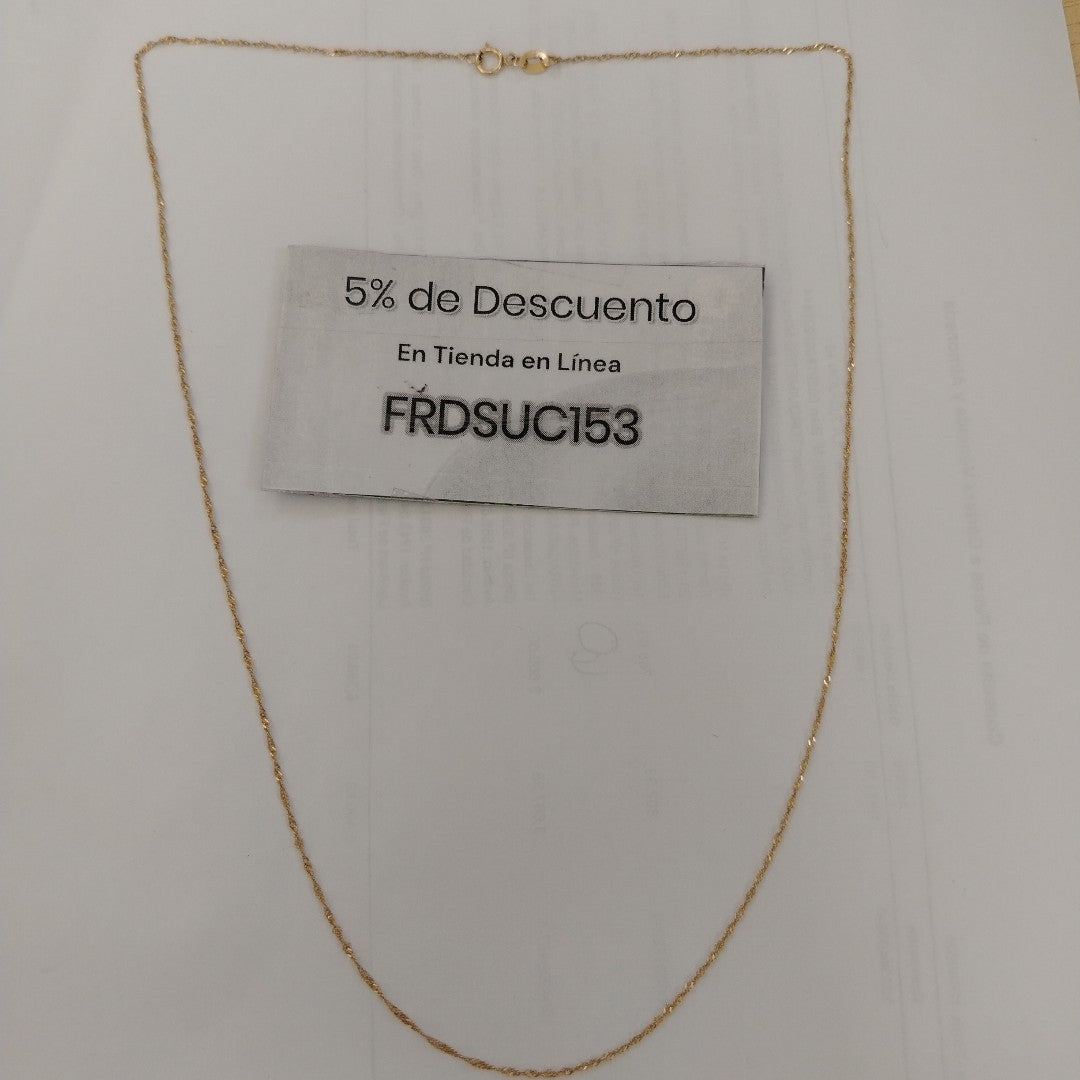 CADENA ORO 10 K 1.1 GRMS (SEMINUEVO)
