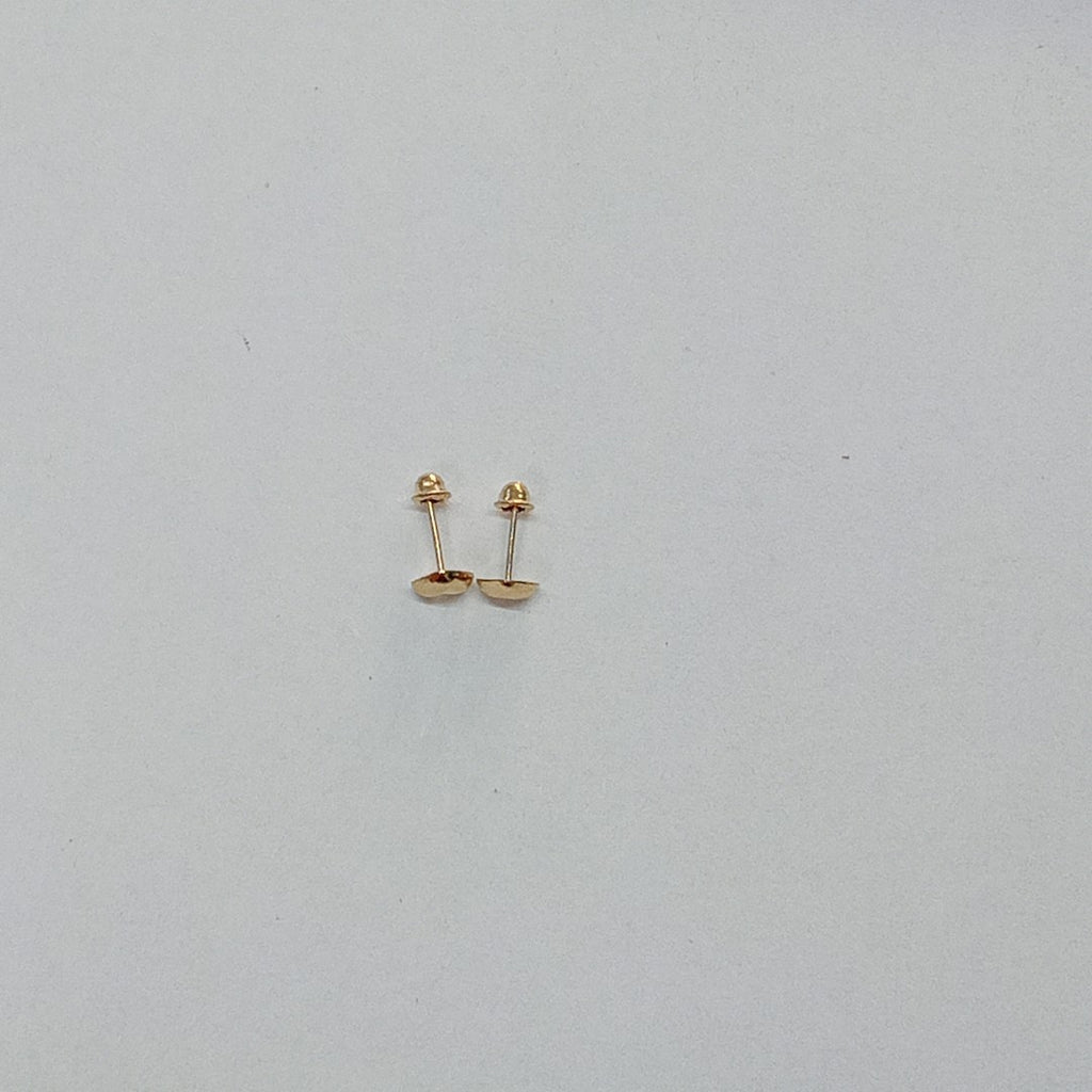 BROQUELES BROQUEL FIG CORAZON LISO 14K 0.1987 GR (NUEVO)