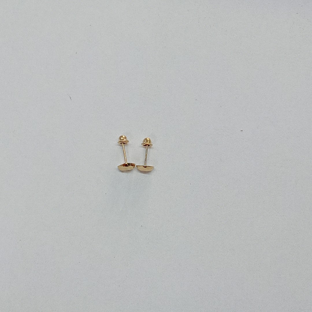 BROQUELES BROQUEL FIG CORAZON LISO 14K 0.1987 GR (NUEVO)