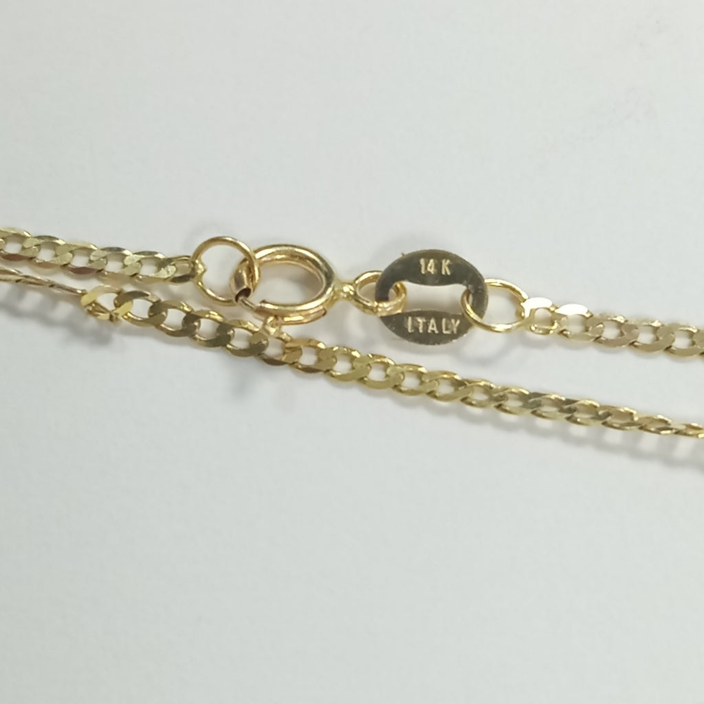 CADENAS BARBADA AMARILLA ORO 14K 2 (NUEVO)