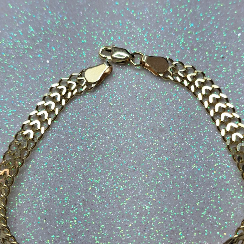 PULSERA ESCLAVA CHINO 14K 21 CM 9.9 GR (NUEVO)
